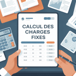 calcul charge fixe bureau entreprise moderne