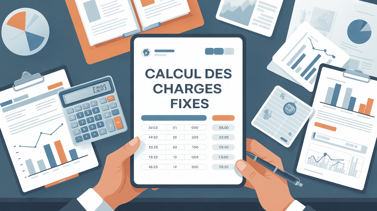 calcul charge fixe bureau entreprise moderne
