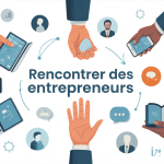 Comment rencontrer des entrepreneurs illustration moderne réseau