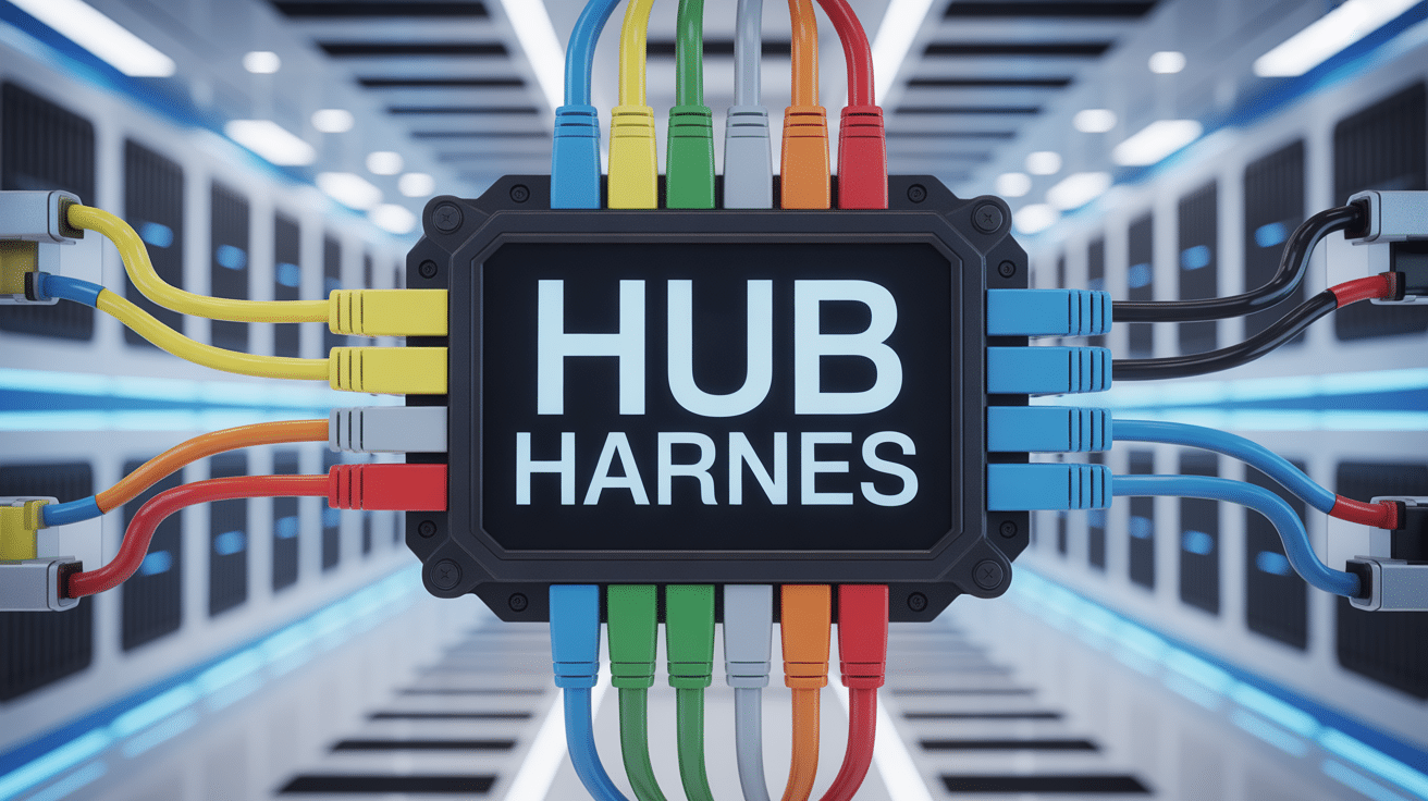 Schéma hub harnes électronique central