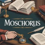 Illustration moschorus parchemin stylisé et ambiance académique