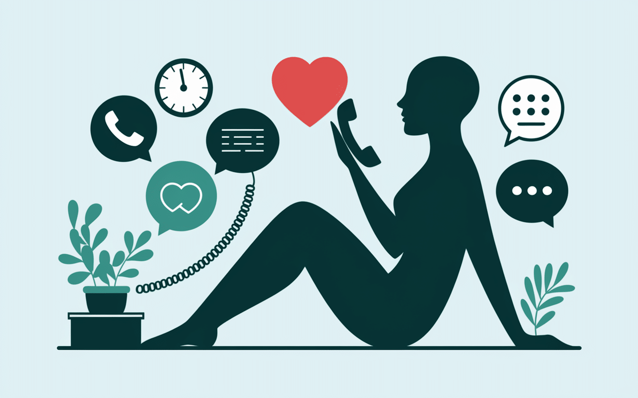 Gestion calme du raccrochage au nez symbole empathie