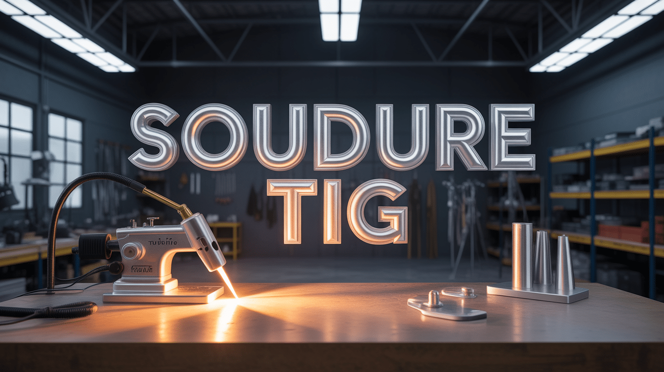 Atelier soudure TIG professionnel pièces acier aluminium