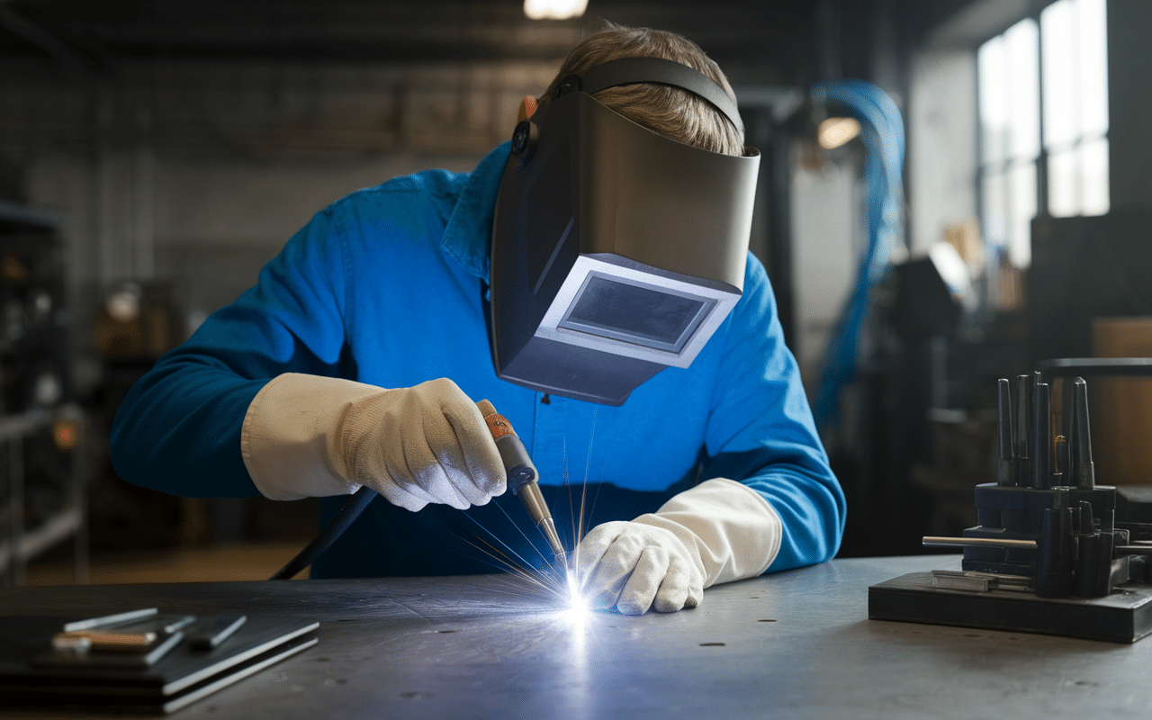 Schéma procédé soudure TIG arc tungstène gaz