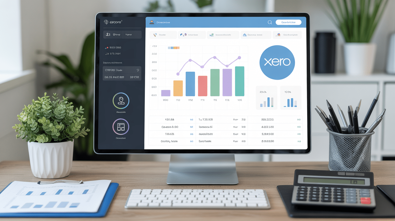 interface xero logiciel comptabilite graphique