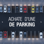 vue aérienne achat d'une place de parking moderne