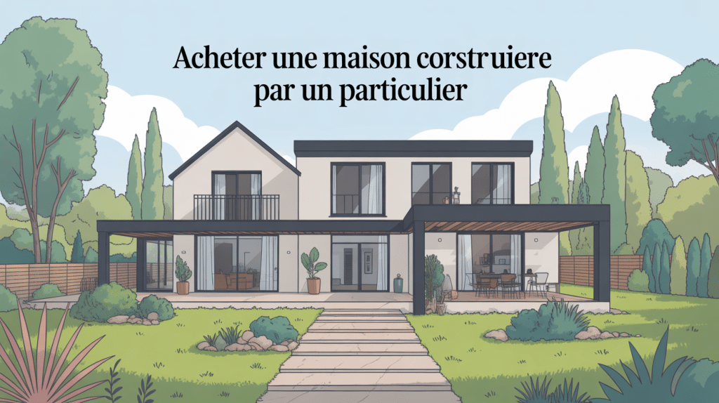 Acheter une maison construite par un particulier illustration moderne