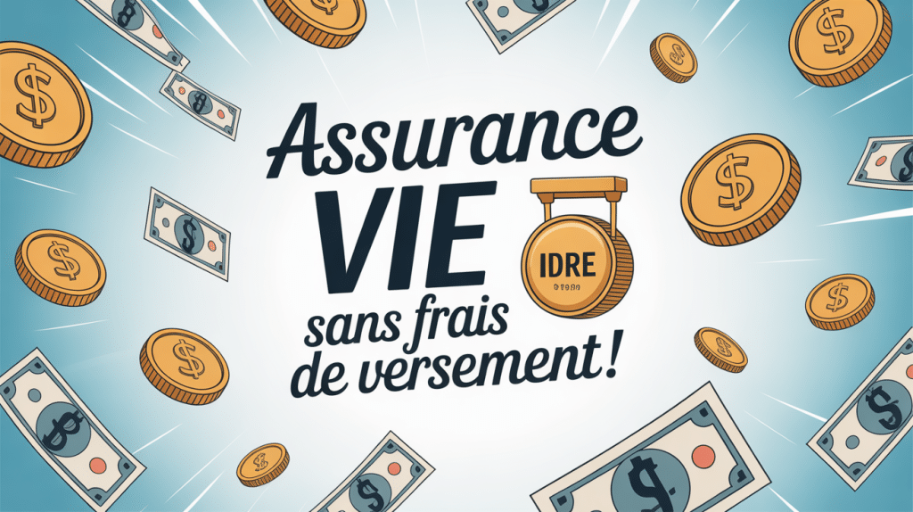 assurance vie sans frais de versement tirelire dorée pièces billets