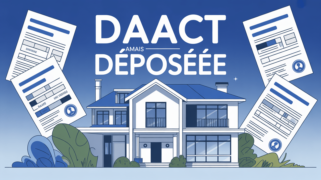 daact jamais déposée maison et formulaires administratifs