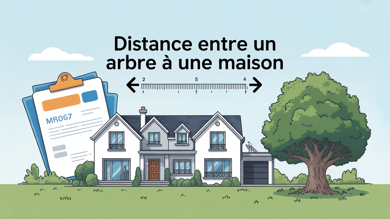 Infographie distance arbre maison assurance