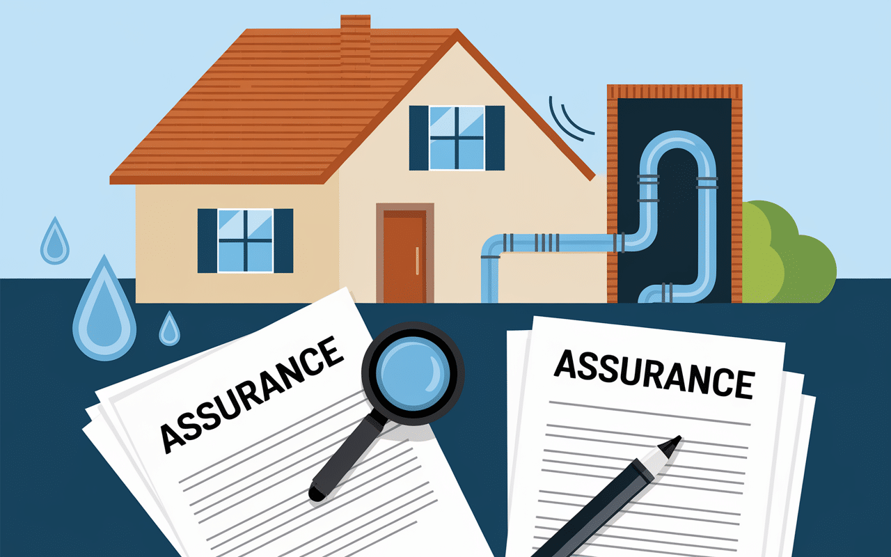 Fuite d'eau dans un mur assurance gestion