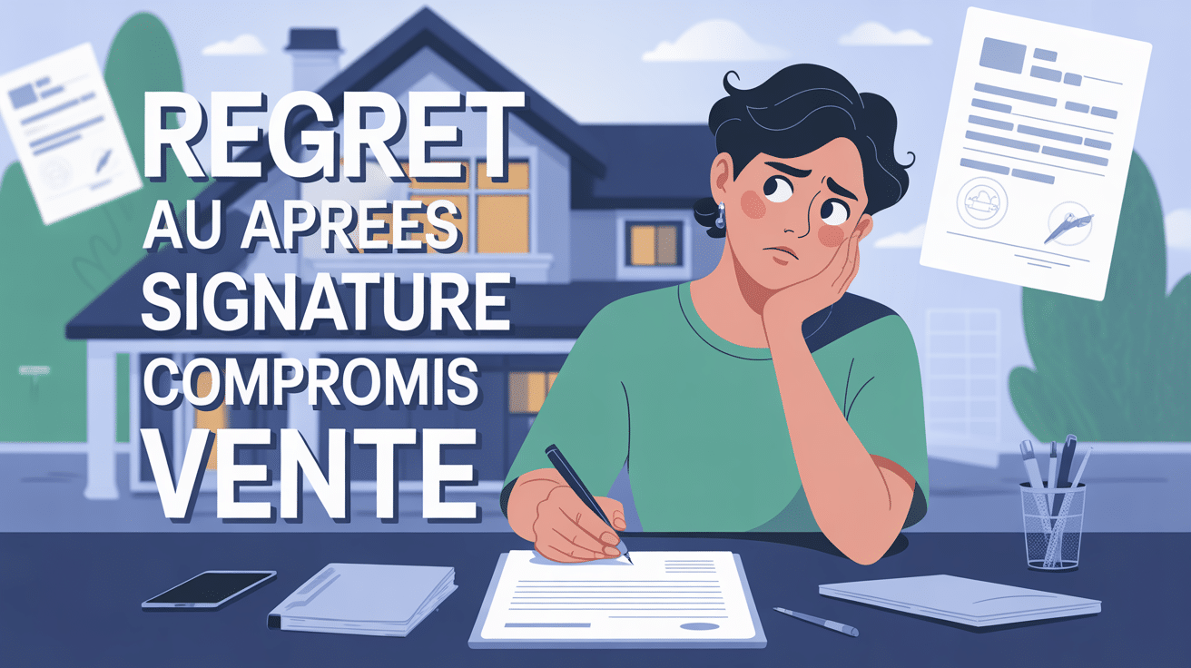 j'ai signé un compromis de vente mais je regrette personne pensif contrat immobilier