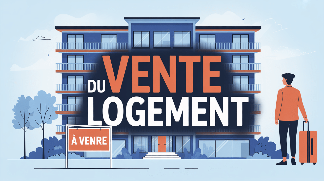 Mon propriétaire vend et je ne trouve pas de logement immeuble valise illustration