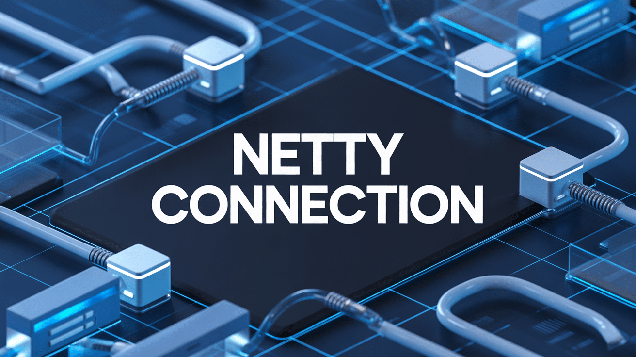 illustration netty connection réseau stylisé moderne