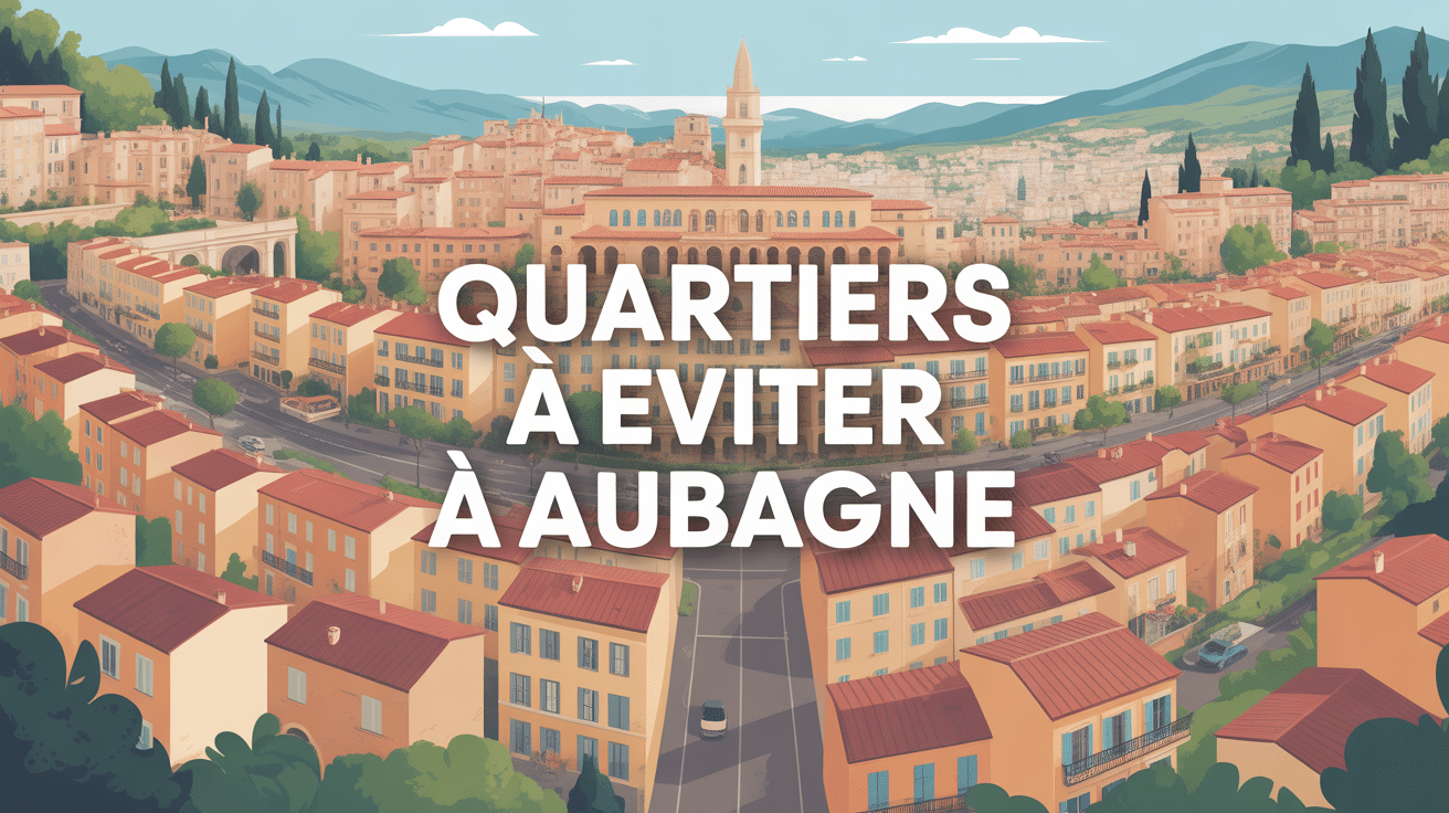 quartier à éviter à aubagne illustration ville aerienne