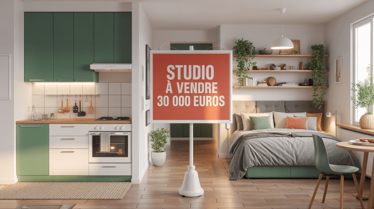 studio à vendre 30 000 euros vue moderne