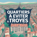 Vue aérienne stylisée troyes quartiers à éviter