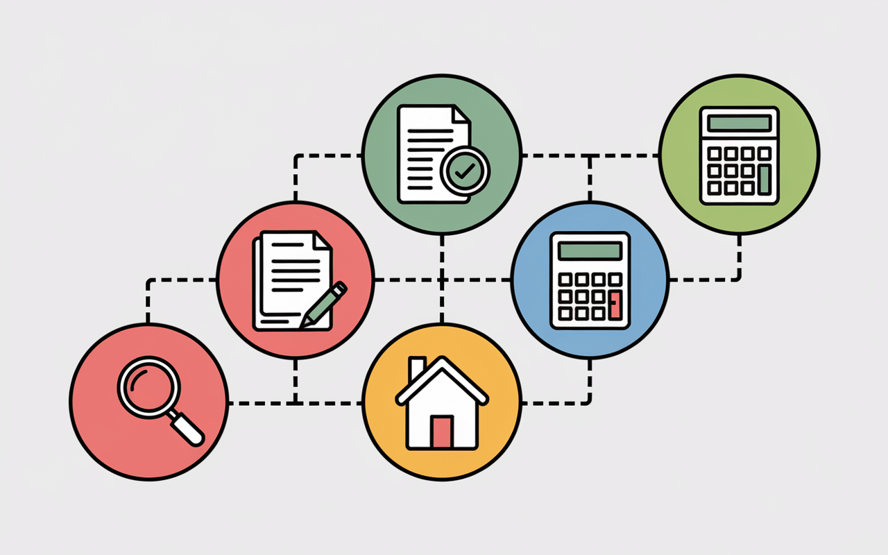 Vente de gré à gré étapes infographie transaction