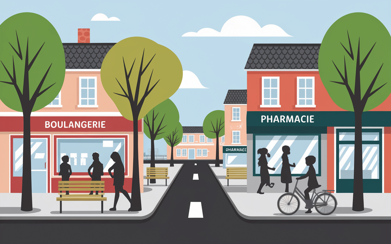 Commerces services quartier Hastings rue animée