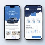 Interface application Altima assurance smartphone tablette