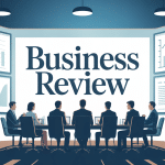 Salle de réunion business review avec tableaux de bord