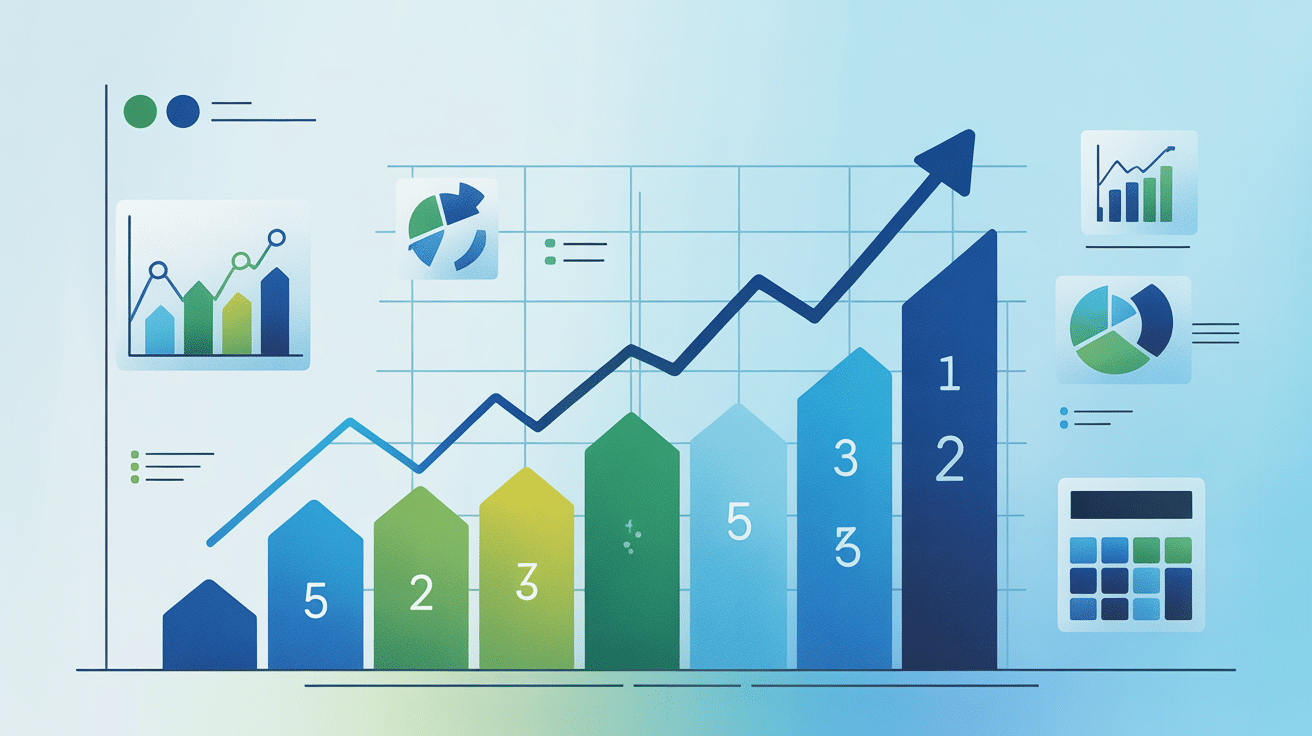 Graphiques business review indicateurs performance