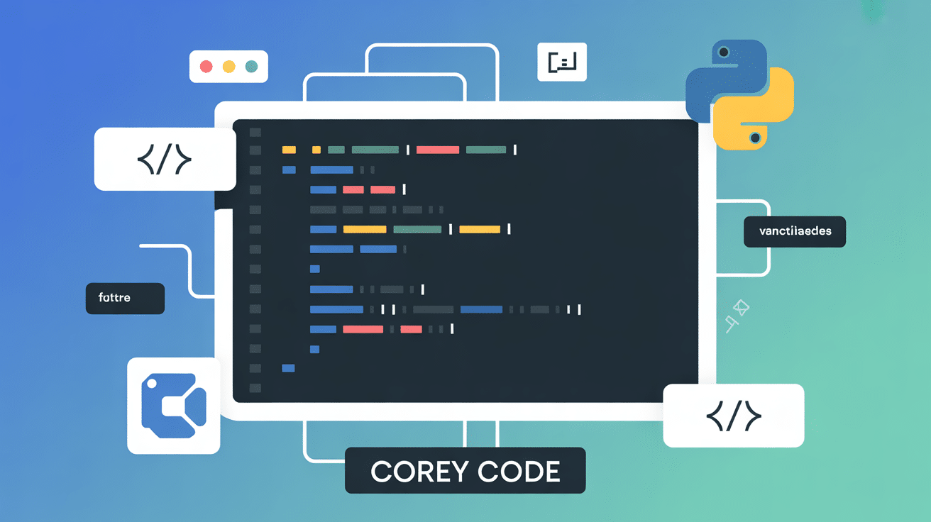 corey code illustration écran tutoriel python