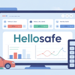 illustration hello safe comparateur financier interface moderne