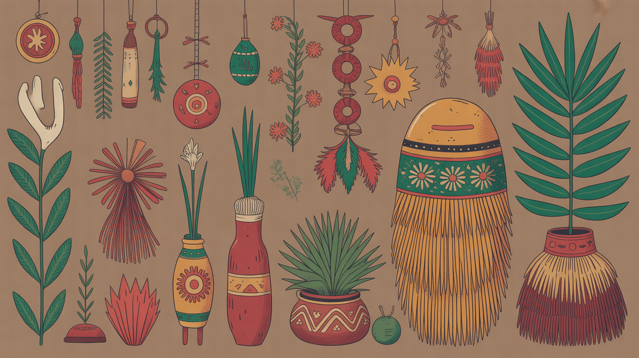 Huama éléments culturels andins stylisés