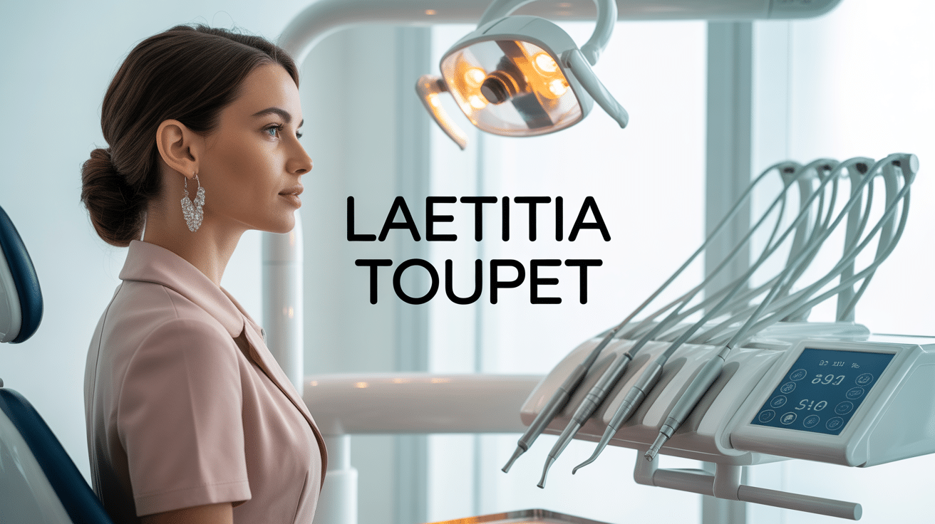 portrait laetitia toupet dans environnement dentaire moderne