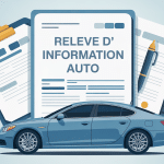 illustration releve d'information auto document