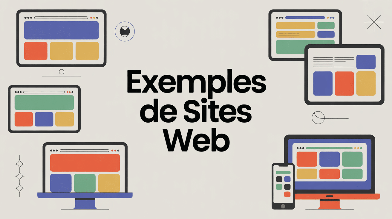 site web exemple écrans design moderne