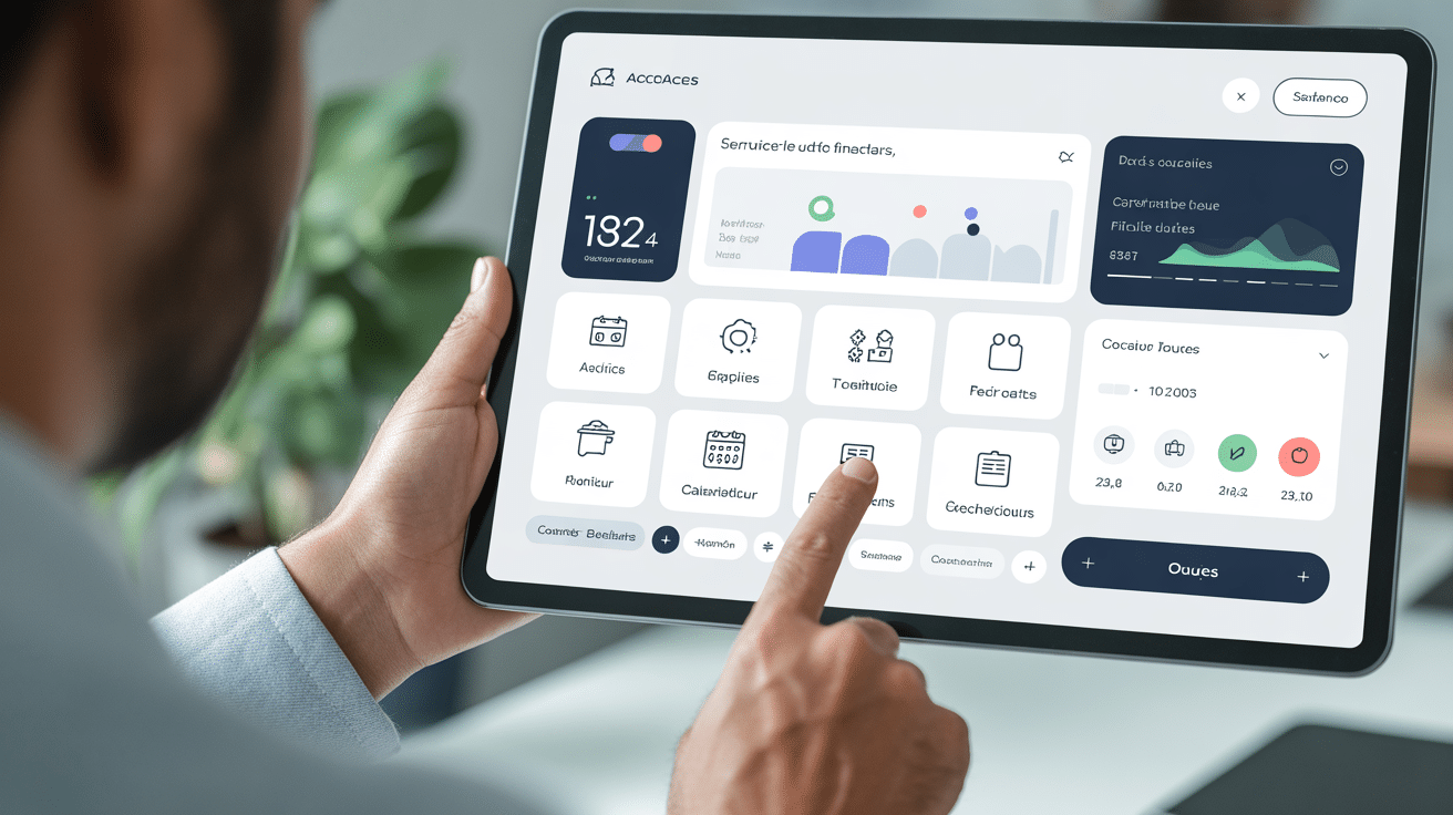 utilisateur tablette avec interface intuitive swisslife one