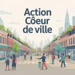 action coeur de ville illustration centre ville dynamique