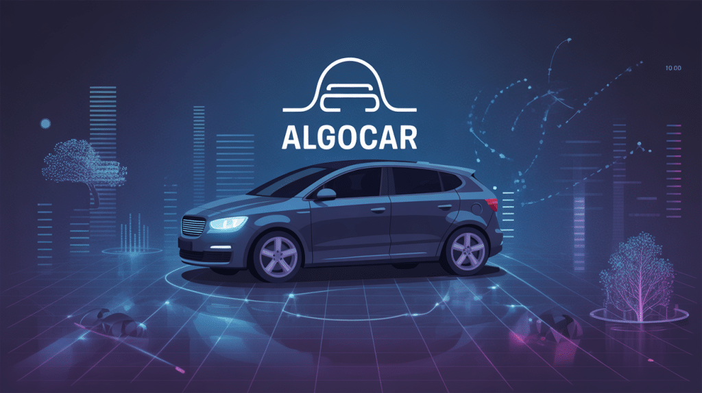 illustration assurance algocar auto moderne personnalisée