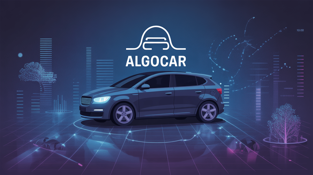 illustration assurance algocar auto moderne personnalisée