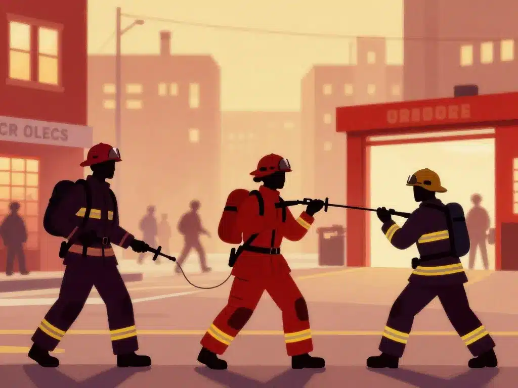 scène pompier volontaire salaire facteurs quotidiens