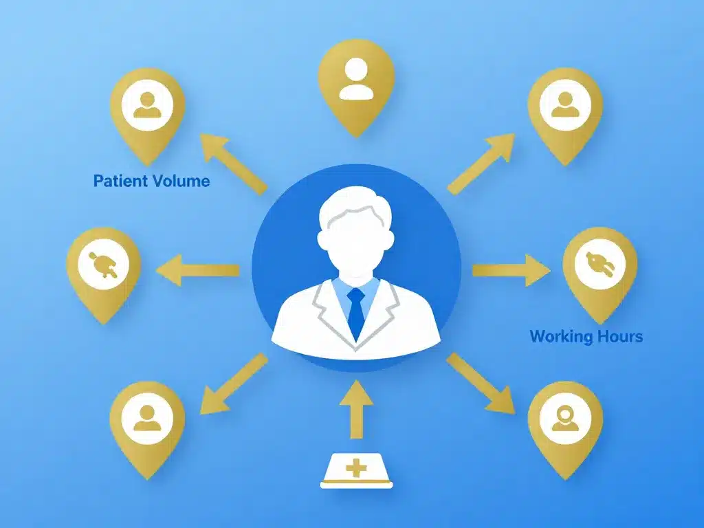 diagramme facteurs salaire medecin generaliste