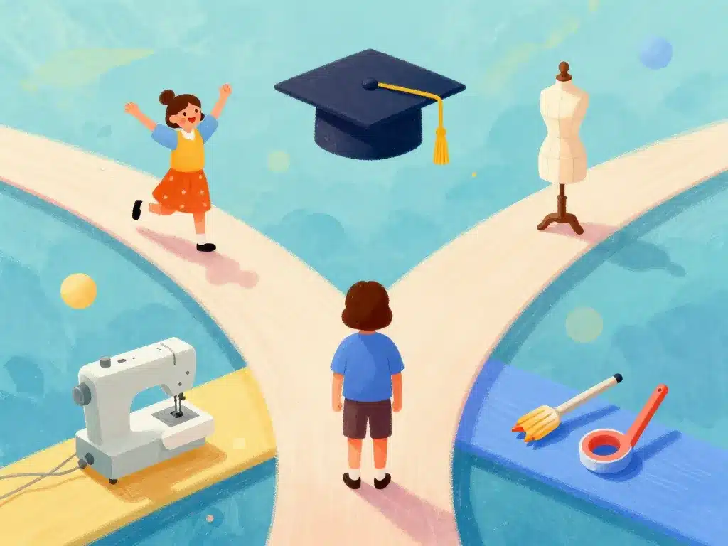 illustration croisée choix formation couture