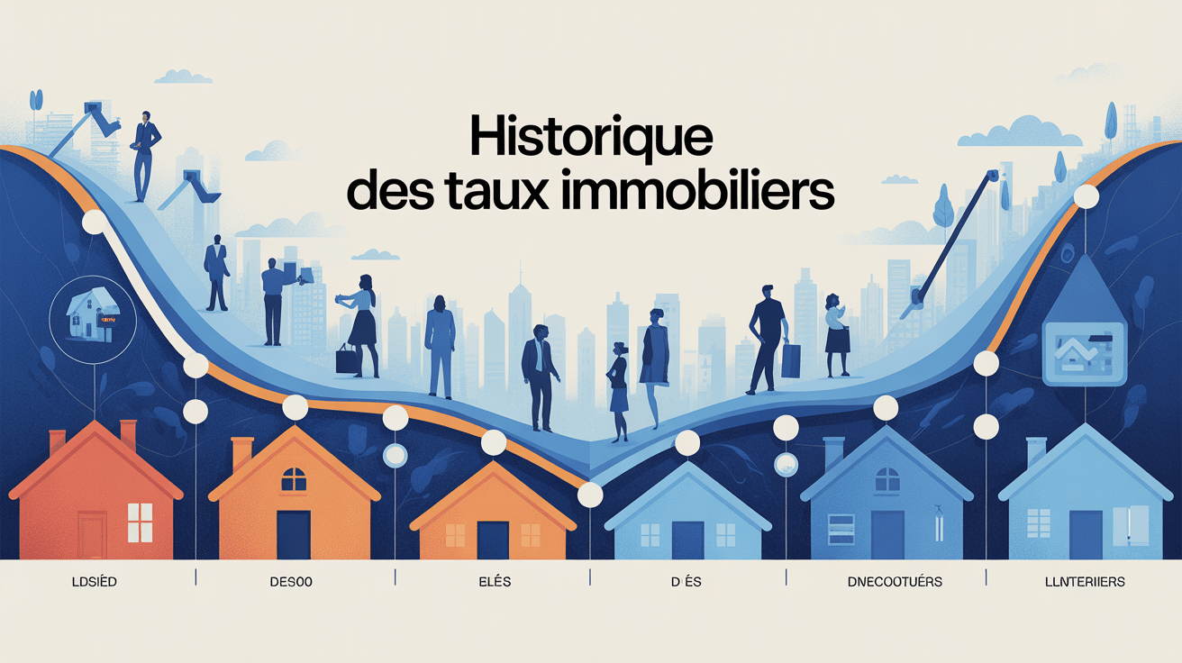 historique taux immobilier 1970 courbe France