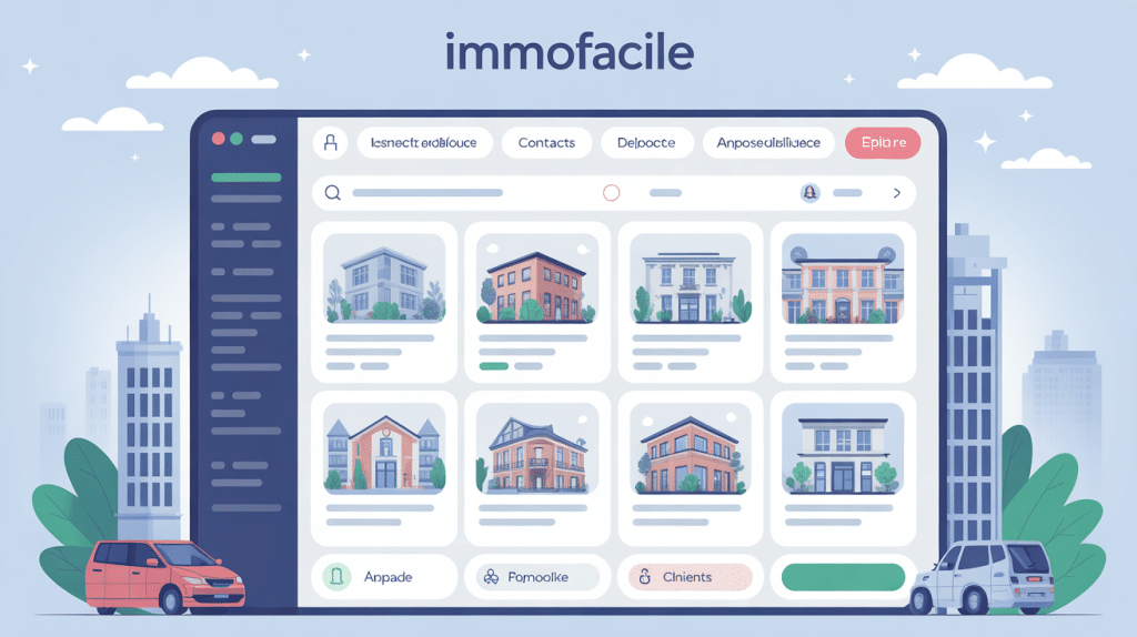 illustration interface immofacile logiciel immobilier