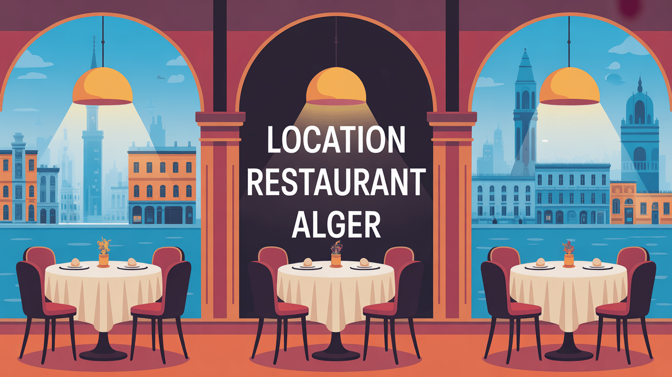 Illustration location restaurant Alger