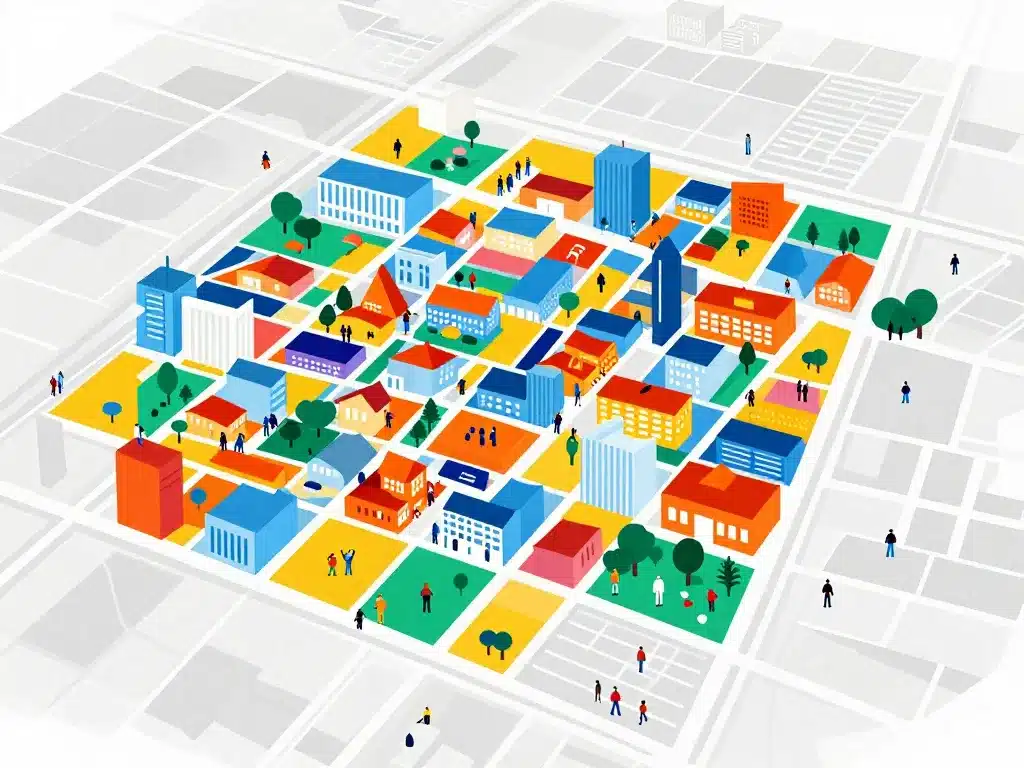 Carte zones location restaurant Alger