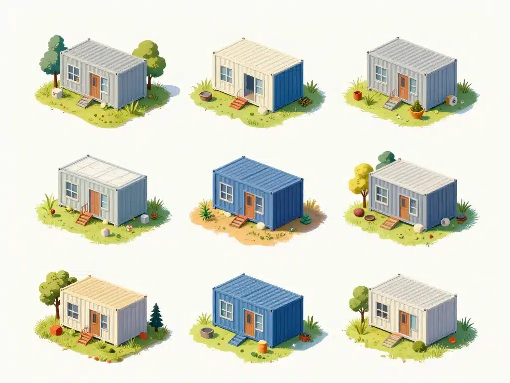 maison conteneurs prix influence terrain et matériaux