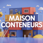 maison conteneurs prix vue 3d moderne