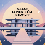 maison la plus chere du monde villa moderne sur fond doré