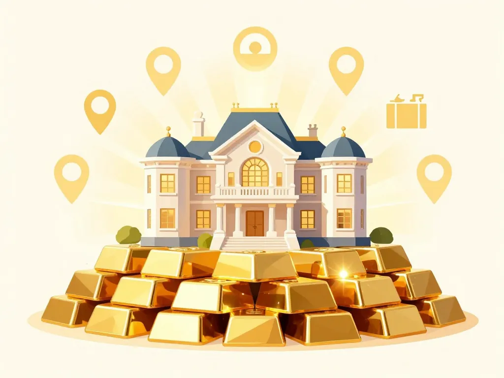 maison la plus chere du monde maison sur lingots d'or