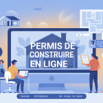 Permishabitation.fr famille devant ordinateur dépôt permis en ligne