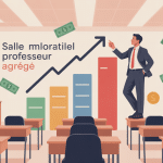 professeur agrégé salaire illustration salle de classe