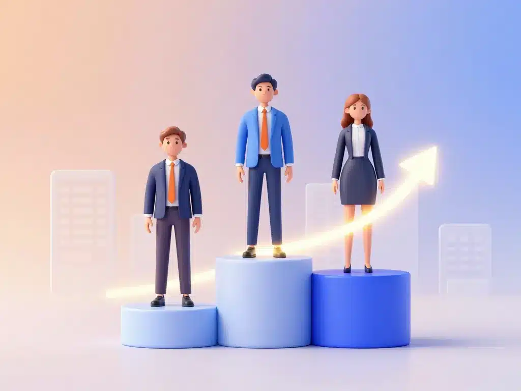 salaire des agents immobiliers débutants podiums progression visuelle